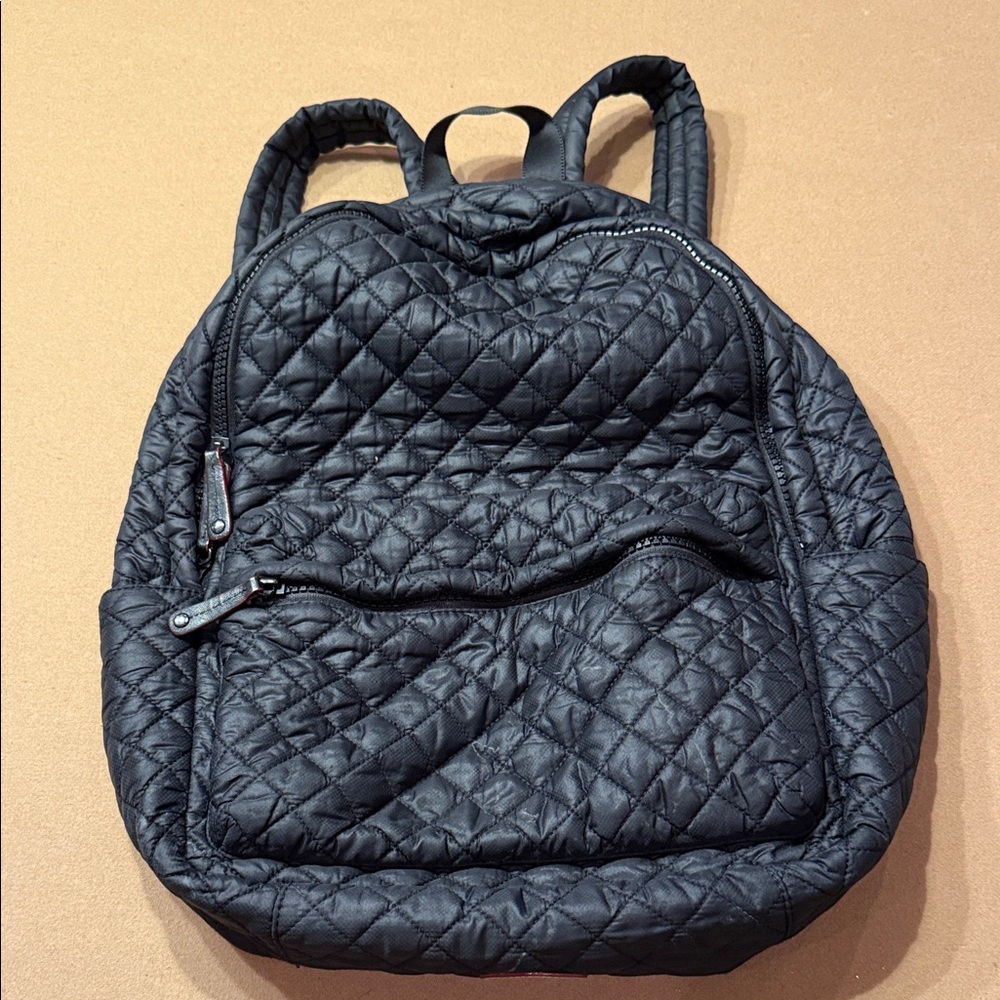 MZ Wallace Black Quilted Backpack
